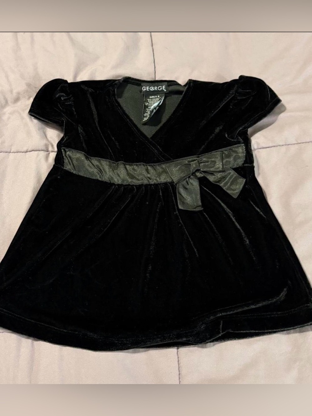 Vintage Girl's Velour Party Dress Size 5